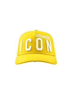 DSQUARED2 ICON Bright Yellow Cap With White Logo