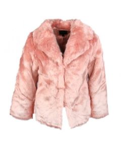 Guess Pink Faux Fur Coat