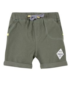 3Pommes Khaki Green Jersey Shorts