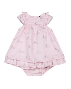 3Pommes Baby Girl's Sailboat Pink Dress