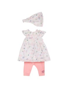 3Pommes Baby Girl's 3 Piece Dress Set