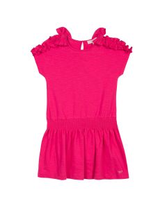 Lili Gaufrette Pink Cotton Dress 