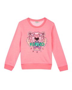 Kenzo Kids Neon Pink Tiger Sweatshirt