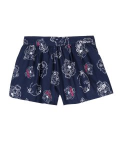 Kenzo Kids Girl's Blue Tiger and Friends Shorts