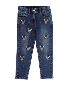 Monnalisa Girls Blue Denim Bambi Jeans