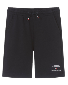 Tommy Hilfiger  Boys Navy Blue Logo Cotton Shorts SS24