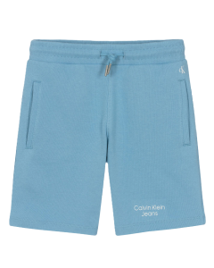 Calvin Klein Boys Dusky Blue Cotton Shorts SS24