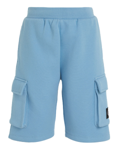 Calvin Klein Boys Dusk Blue Pique Cargo Shorts SS24