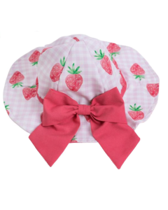 Meia Pata Girls Bow Strawberry Sun Hat SS24