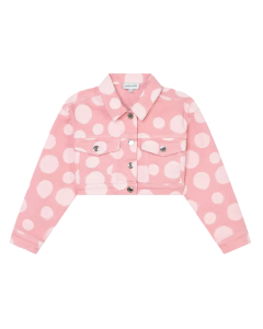 Marc Jacobs Girls Pink Spot Cropped Jacket SS24