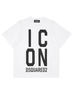 Dsquared2 T-Shirt With Giant Black Icon Graphics SS24