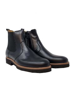 Beberlis Black Leather Chelsea Boot