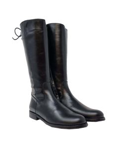 Beberlis Long Leather Black Montana Boot