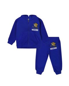 Moschino Baby Surf Blue Cotton Skateboarding Teddy Tracksuit