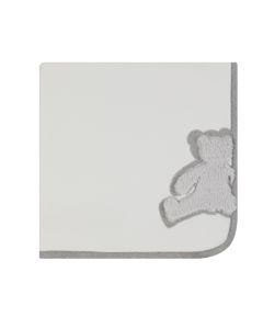 Deolinda Soft Grey Micro Flerece Teddy Blanket