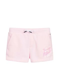 Tommy Hilfiger Pink Organic Cotton iridescent Logo Shorts