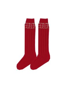 Rahigo Boys Red/Cream Socks