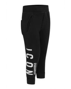 DSQUARED2 Baby Black Logo Jersey Icon Joggers
