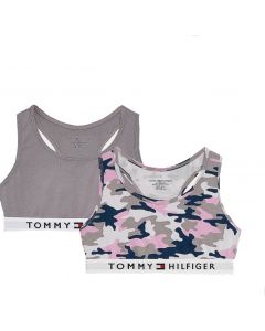 Tommy Hilfiger Pink Camo Logo Crop Top Set (2 Pack)
