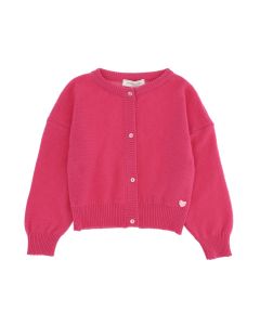 Monnalisa Blush Pink Merino Wool Cardigan