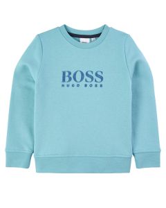 BOSS Kidswear Boys Turquoise Sweatshirt