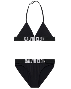 Calvin Klein Girls Black Triangle Bikini Set