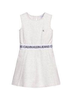 Calvin Klein Jeans Grey Waist Logo Dress