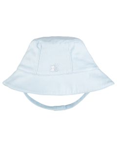 Emile Et Rose Baby Boys Blue 'Gibson' Jersey Fisherman'S Hat With Chin Strap