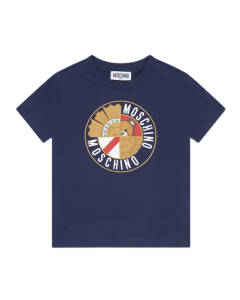 Moschino Boy&#039;s Navy T-Shirt SS24