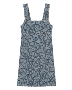 Marc Jacobs Logo-Print Cotton Denim Dress SS24