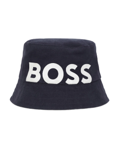 Boss Navy Reversible Bucket Hat 