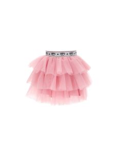 Chiara Ferragni Kids Pink Tulle Skirt