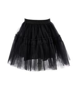 Monnalisa Girls Black Full Tulle Skirt