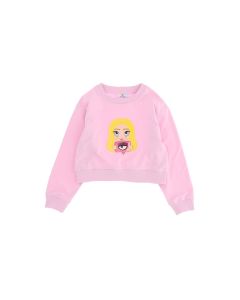 Chiara Ferragni Kids Pink Girl Motif Sweater