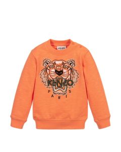 KENZO KIDS Orange Iconic Tiger Sweatshirt