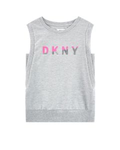 DKNY Girls Sleeveless Cotton Sweatshirt