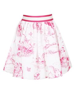 Monnalisa White & Pink Disney Fairytale Skirt