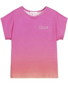 Chloé Pink & Orange Cotton T-Shirt