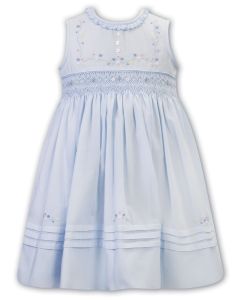 Sarah Louise Girls Blue Coloured Meadow Flower Dress