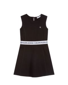 Calvin Klein Jeans Black Waist Logo Dress