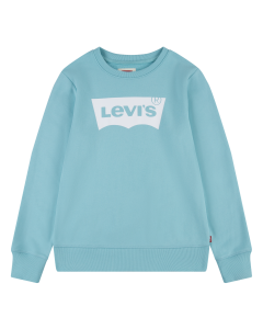 Levi&#039;s Boy&#039;s Pale Blue And White Long Sleeved Batwing Logo Sweatshirt