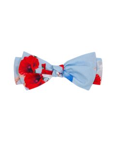 Balloon Chic Red And Blue Poppy Themed Cotton Headband