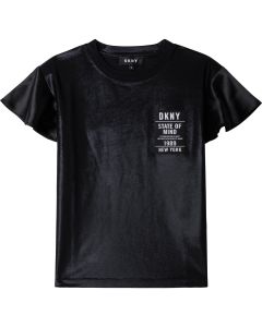 DKNY Black Shiny Logo Top