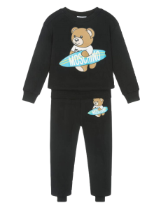 Moschino Black Boy&#039;s And Girl&#039;s Surfboard Tracksuit 