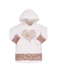 Everything Must Change Ivory &amp; Gold &#039;Love&#039; Dress