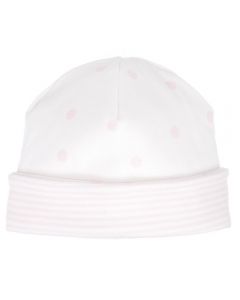 Absorba Pink And White Spot Hat