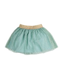 Everything Must Change Green & Gold Tulle Skirt