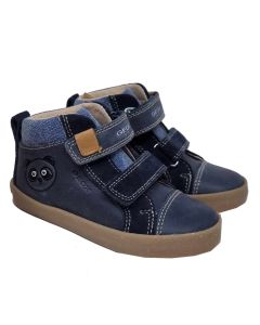 Geox Boys WWF "Kilwi" Navy Boots Withj Embossed Panda