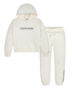 Calvin Klein Unisex Ivory Hoody And Joggers Set