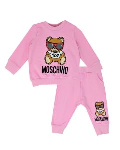 Moschino Baby Pink Sunglasses Cotton Logo Tracksuit